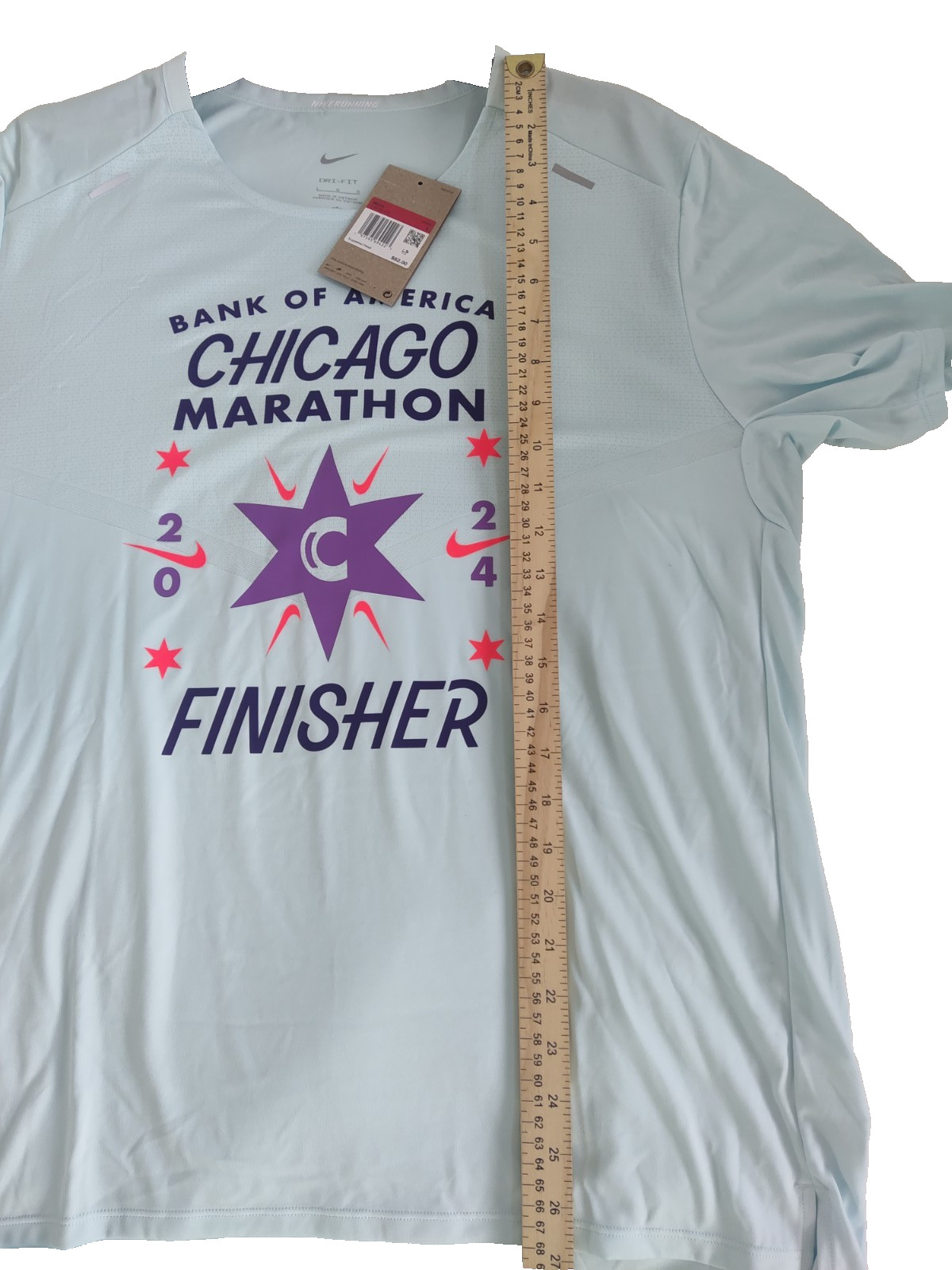 Nike Men's Dri-FIT Rise 365 2024 Chicago Marathon Finisher Graphic T-Shirt L gallery
