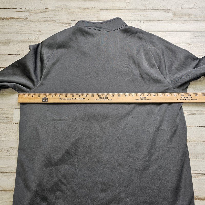 Nike Golf Pullover 1/4 Zip Men's XL Gray Fleece Lined Long Sleeve Jacket - Logo gallery