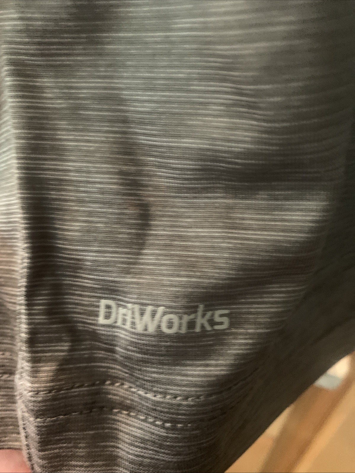 Mens Athletic DriWorks Short Sleeve Shirt - Gray - Size XL gallery