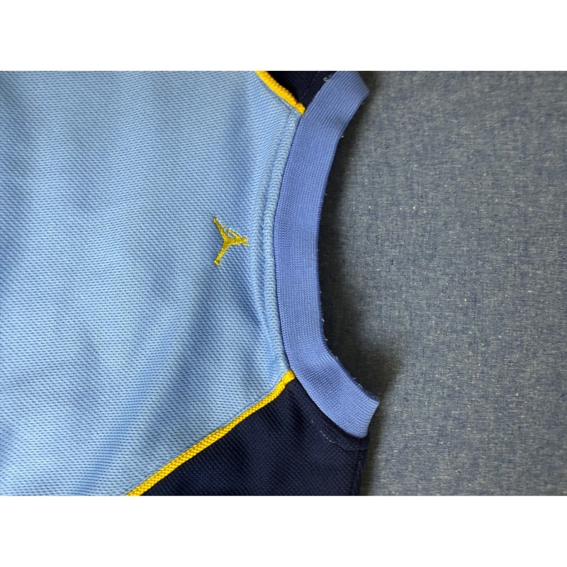 Vintage Jordan 23 Basketball Jersey Mens XL Light Blue Navy Mesh Tank Top gallery