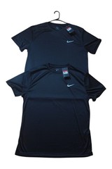 Nike Men’s Dri-FIT Shirts Size 2XL XXL Black Short Sleeve Tees Lot of 2 NWT