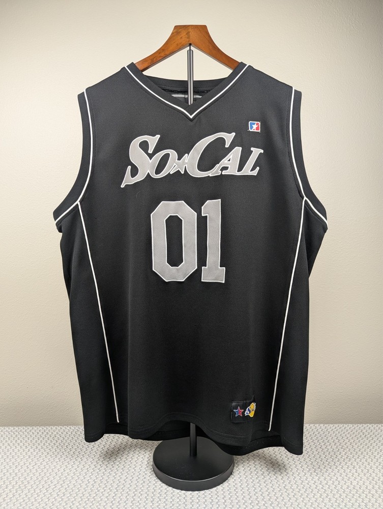 So*Cal Black Basketball Jersey XL Hotcakes KJ6703 Mesh Tank Vintage Y2K