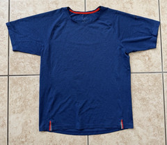 Brooks Running Mens Short Sleeve Dark Small T-Shirt Active Racing Reflective Tee