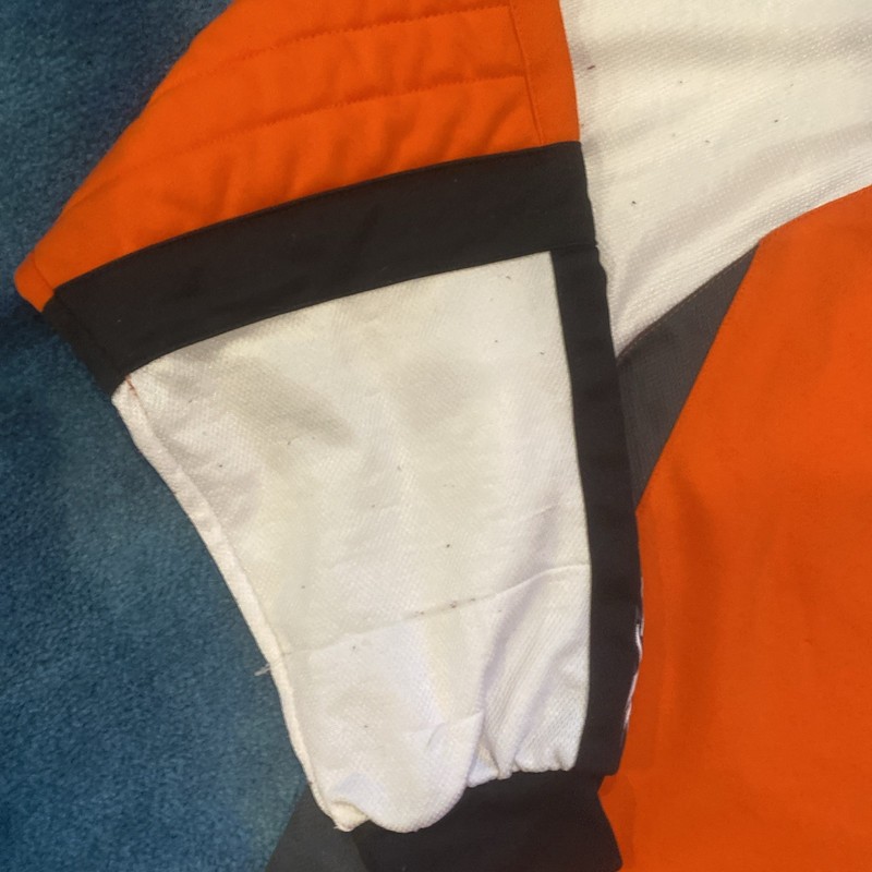 Vintage TX Orange Motorcross Jersey Longsleeve Distressed Men’s Size Large gallery