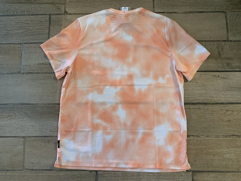 Nike Running Division ADV Breathe Dri Fit Running Shirt Orange White Sz XL gallery