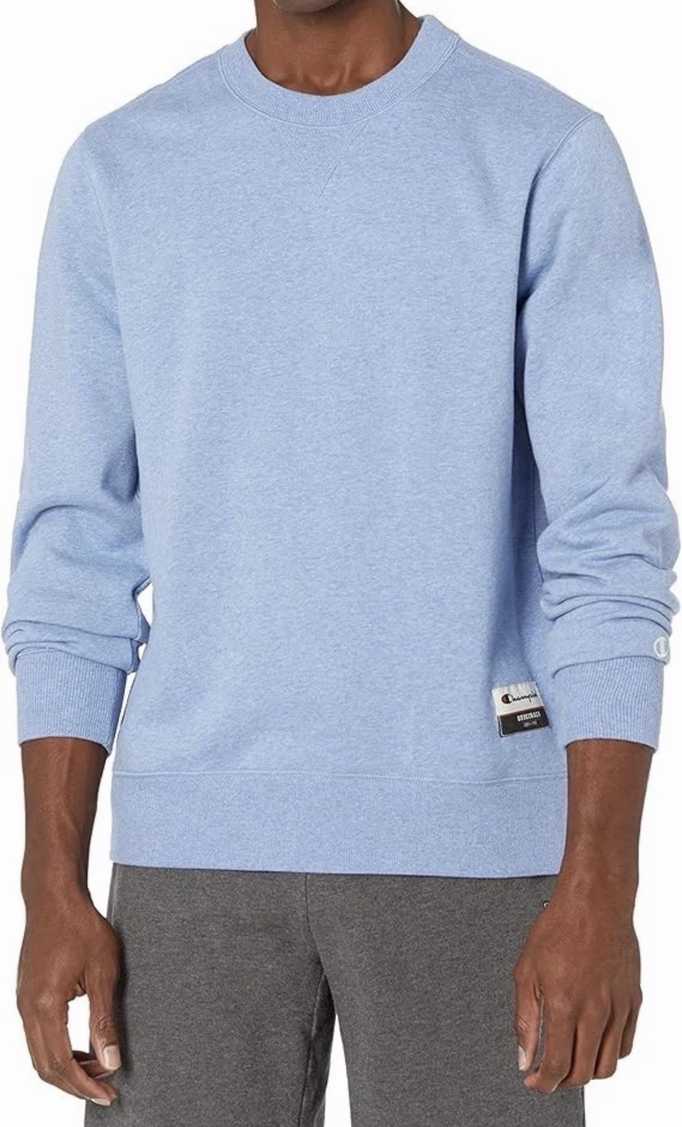 Men's Champion Authentic Original Sueded Fleece Crew - Jazz-Blue. Size L Regular gallery