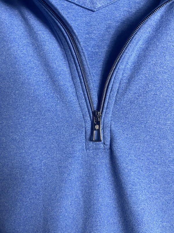 Holderness Bourne Pullover Mens Large Blue Westland 1/4 Zip Golf Performance gallery