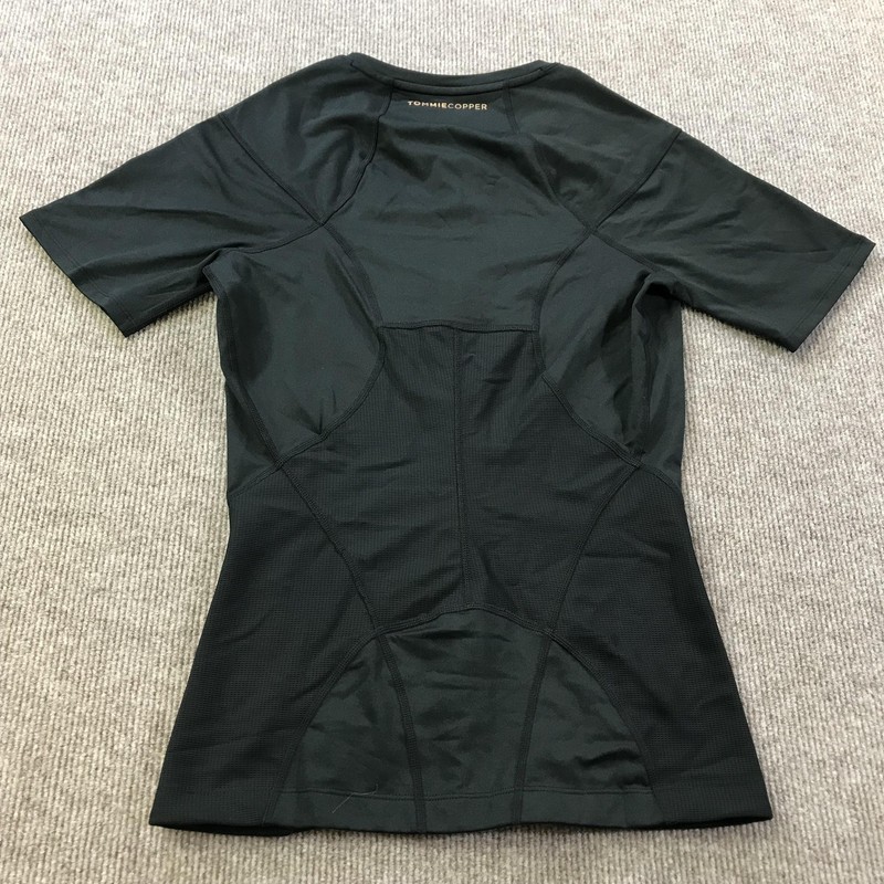 Tommie Copper Compression Shirt Mens Medium Large Black Zip Lower Back Support gallery
