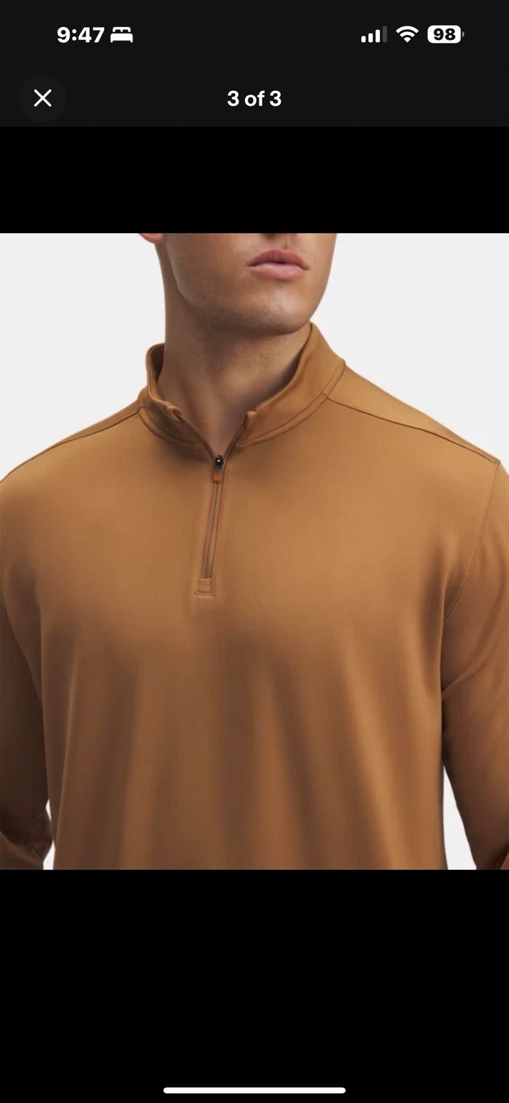 Under Armour Men's UA Motion ¼ 1/4 Quarter Zip Tundra Brown 2XL 1387434-253 NEW gallery