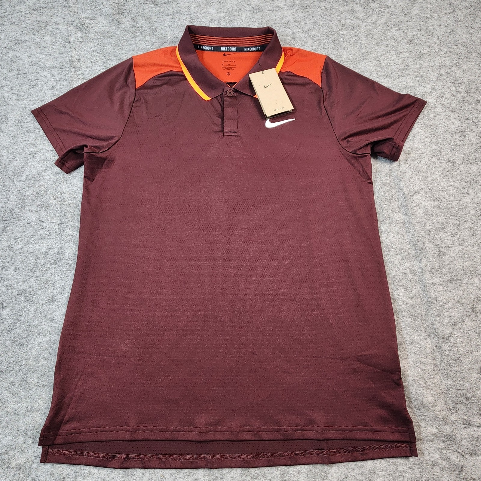 Nike Court Advantage Men's M Dri-FIT Tennis Polo Burgundy FD5314-652 gallery