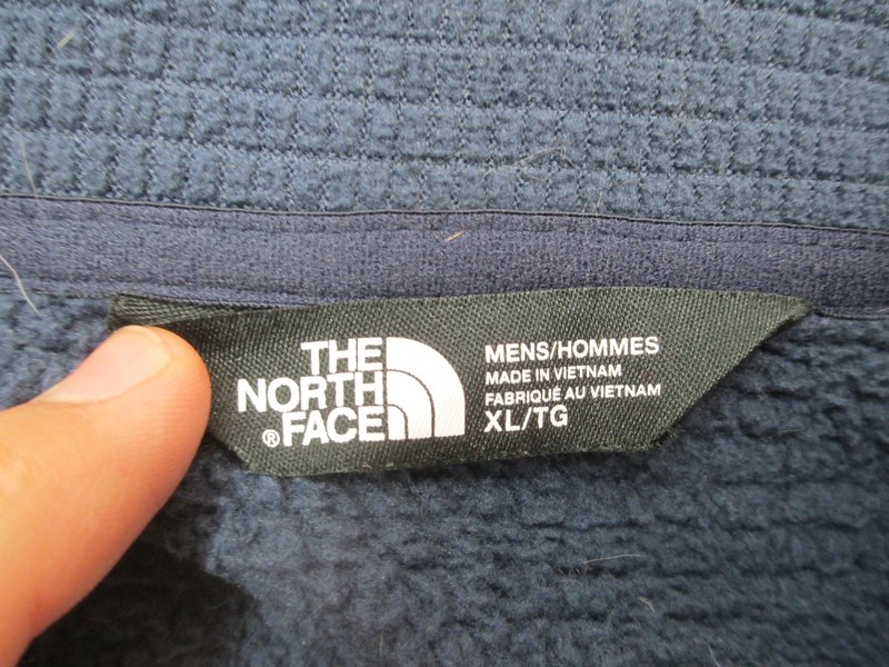 The North Face Size XL Mens Blue 1/4 Zip Sherpa Lined Outdoor Logo Pull Over 170 gallery