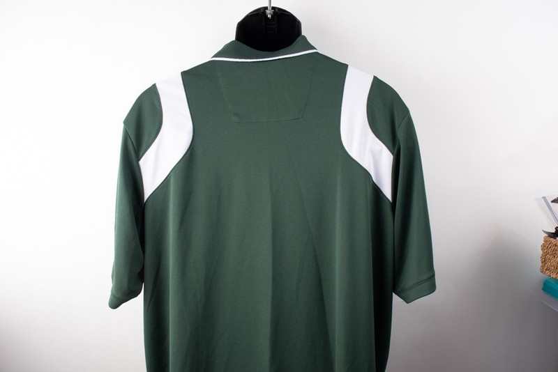 Antigua Minnesota Wild NHL Hockey Men's XL Polo Green and White Activewear gallery