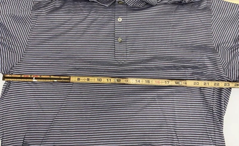 Tiger Woods Collection Polo Mens XL Striped Athletic Golf Shirt gallery