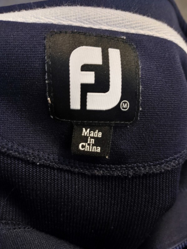 FootJoy FJ Golf 1/4 Zip Pullover Mens Medium Blue Country Club Outerwear gallery