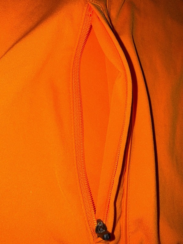 Cutter & Buck CB DryTec Moisture Wicking Orange Quarter-Zip Pullover Mens Medium gallery