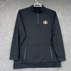 Mizzen+Main Quarter Zip Pullover Mens Large Black Texas Joe Black Cup Golf