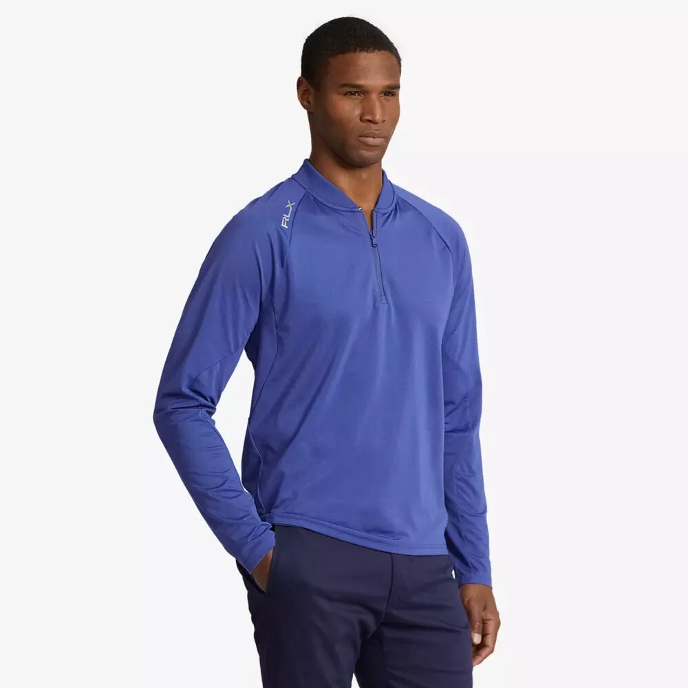 NWT RLX Ralph Lauren Men's 1/4 Zip Golf Pullover Royal Navy Stretch Wicking $168 gallery