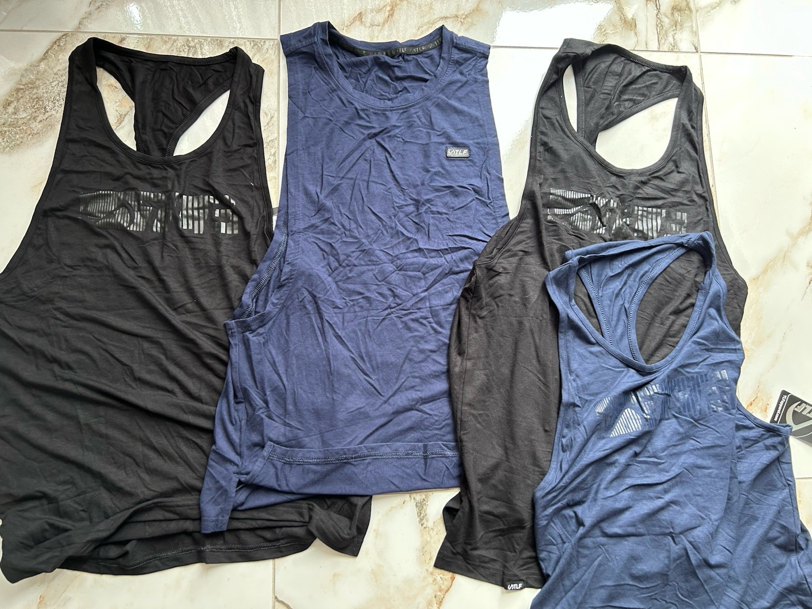 TLF Take Life Further Men’s Drop Tank Tops Stringers Gym Tee Lot Of 4 S Small gallery