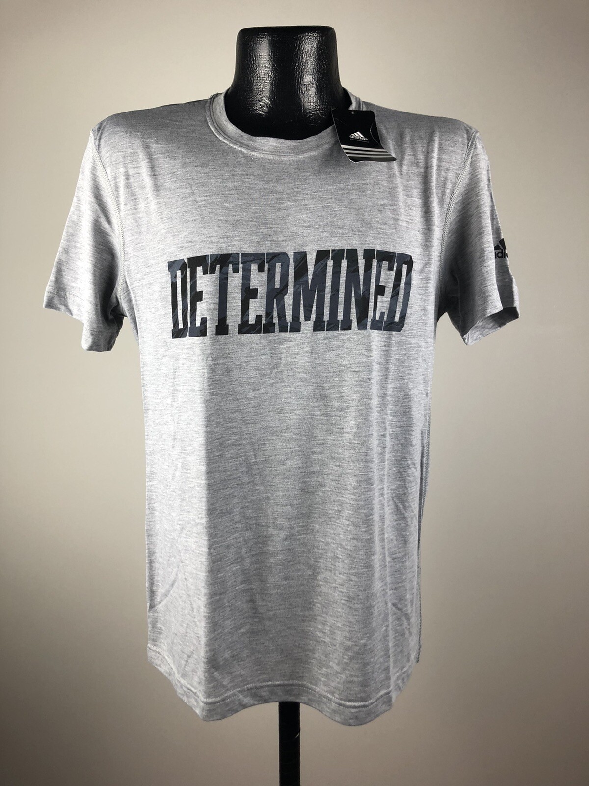 Men’s Adidas Climalite Ultimate Tee Determined Gray Cotton SS Shirt XL NWT gallery
