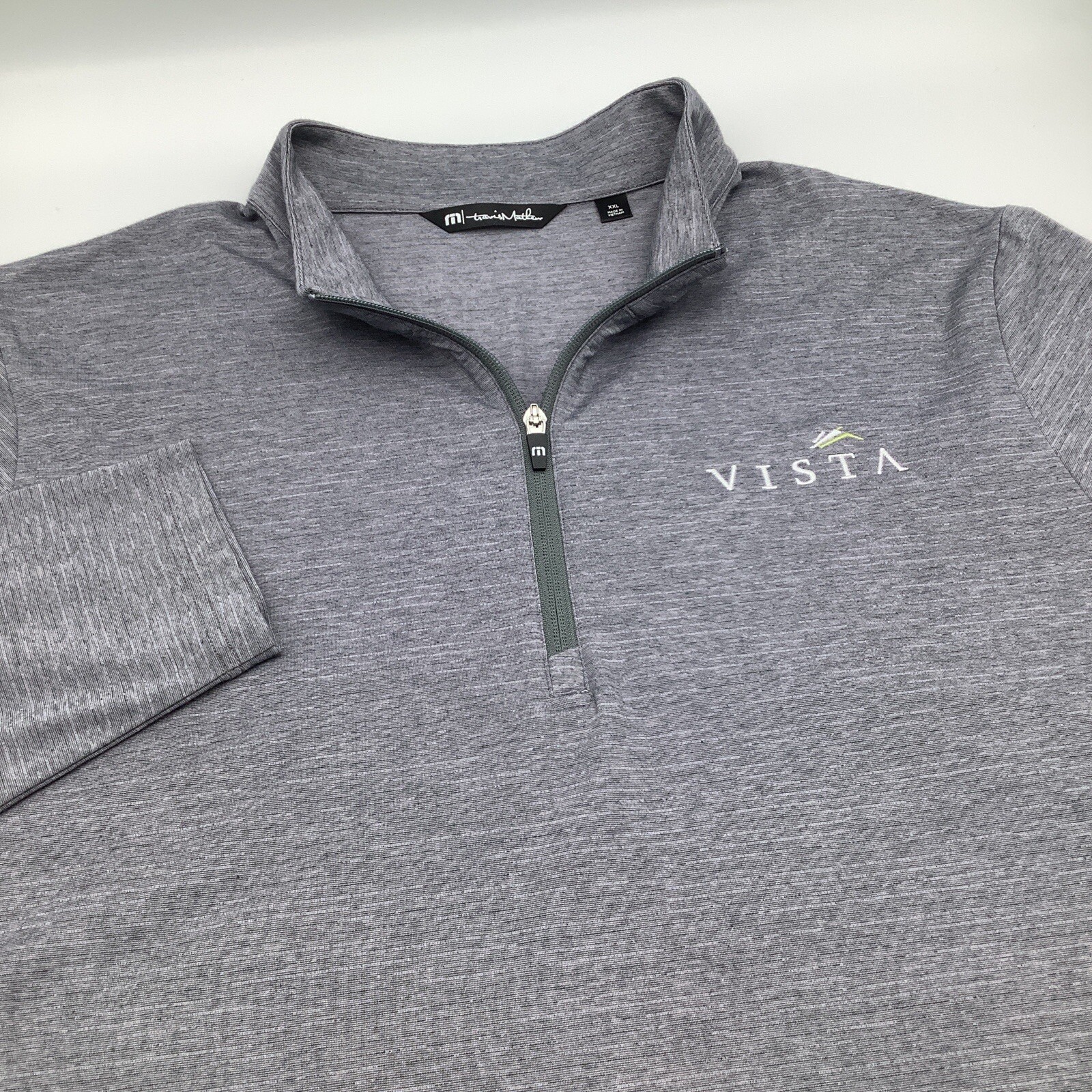 Travis Mathew Mens Long Sleeve 1/4 Zip Lightweight Golf Pullover Size XXL gallery