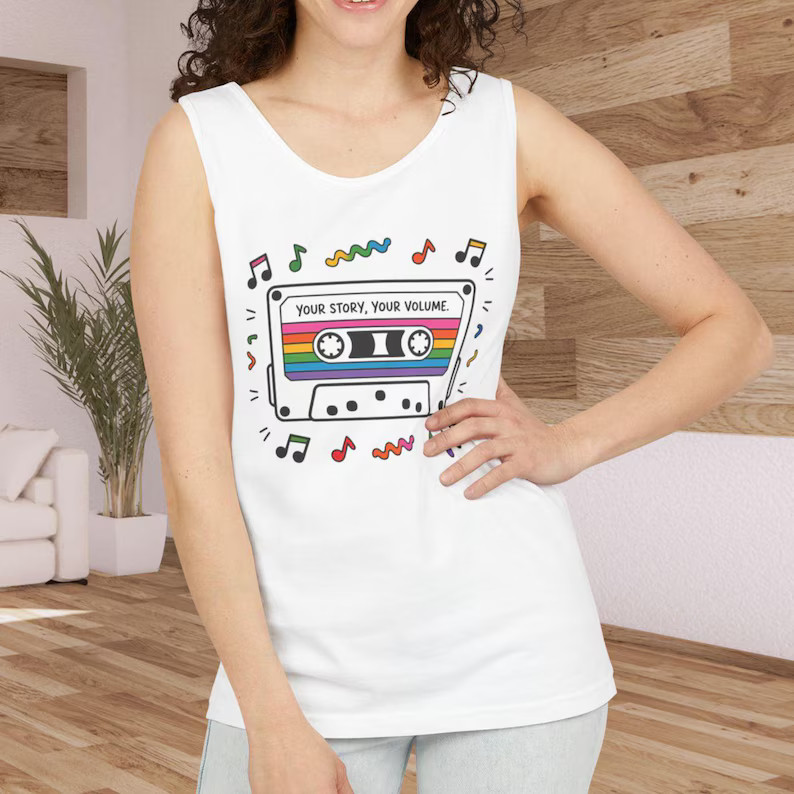 Retro Music Cassette Tank Top Vintage 80s 90s Style Apparel gallery