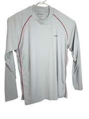 Simms Shirt Mens XL Gray SolarFlex Bink’s Outfitters UPF 50 Fishing Long Sleeve