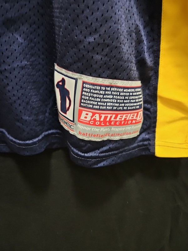 Authentic Battlefield Collection Jersey Men's Size 2XL DOD Pentagon Blue/Yellow gallery