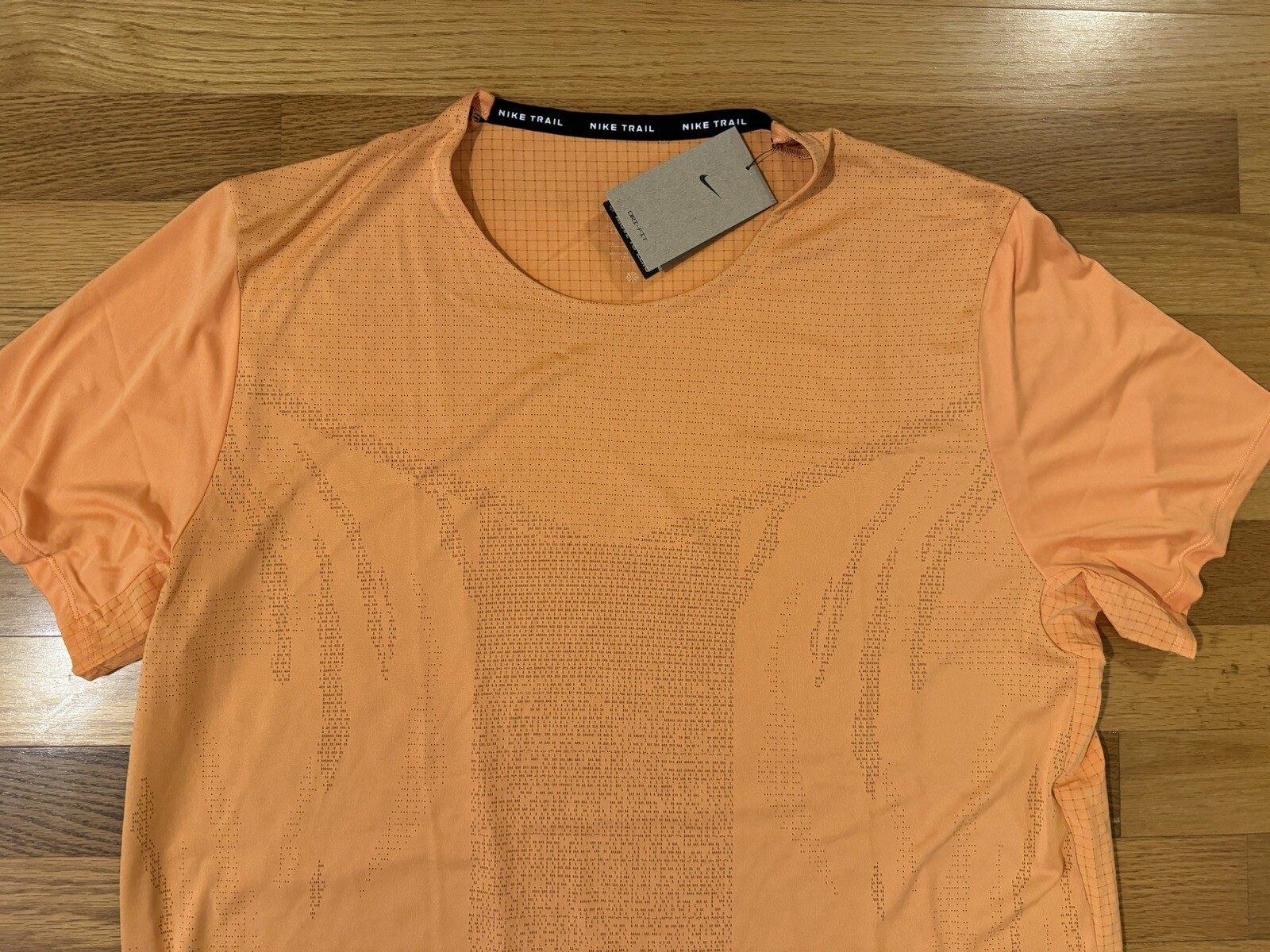 New S Nike DRI-FIT Trail Rise 365 Running Orange Trance Shirt DM4646-871 Men gallery