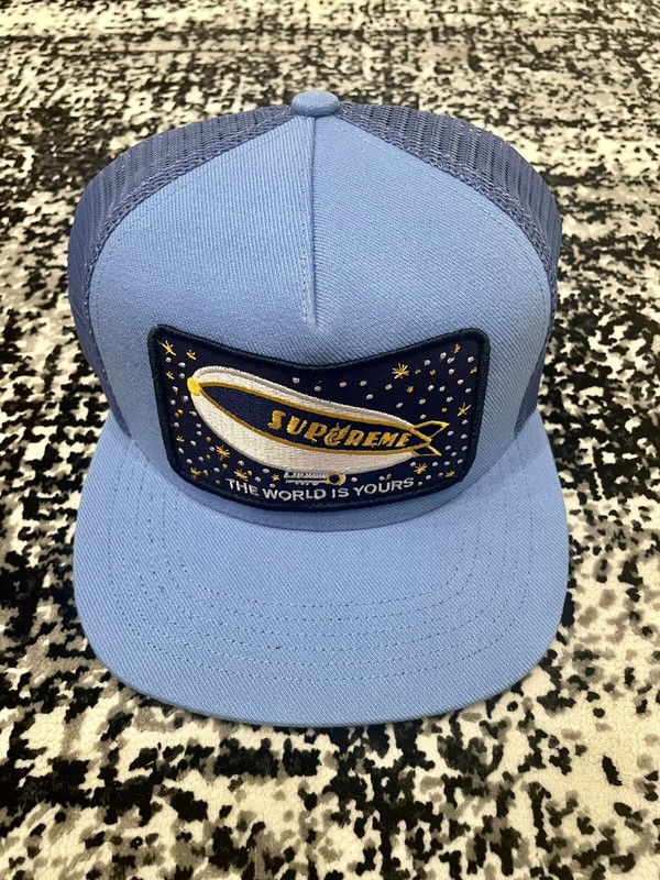 SUPREME Blimp Mesh Back 5-Panel Light Blue FW20 Release BRAND NEW WITH TAGS gallery