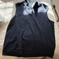 J.Crew Performance Men’s 1/4 Zip Mock Neck Sleeveless Vest Navy XL
