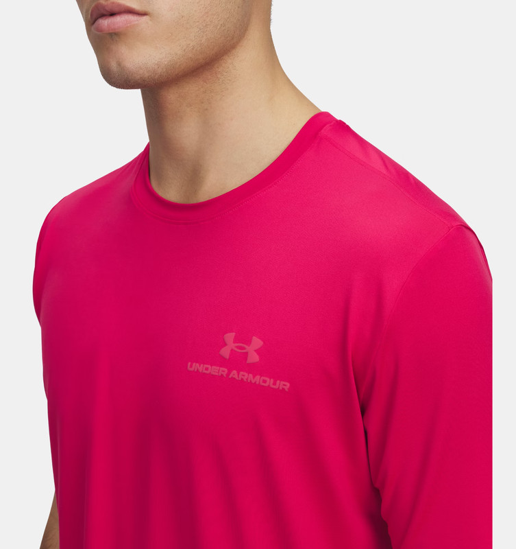 Under Armour XL Men's T-Shirt Fuchsia Pink Stretch Loose UA Vanish Energy NWT gallery