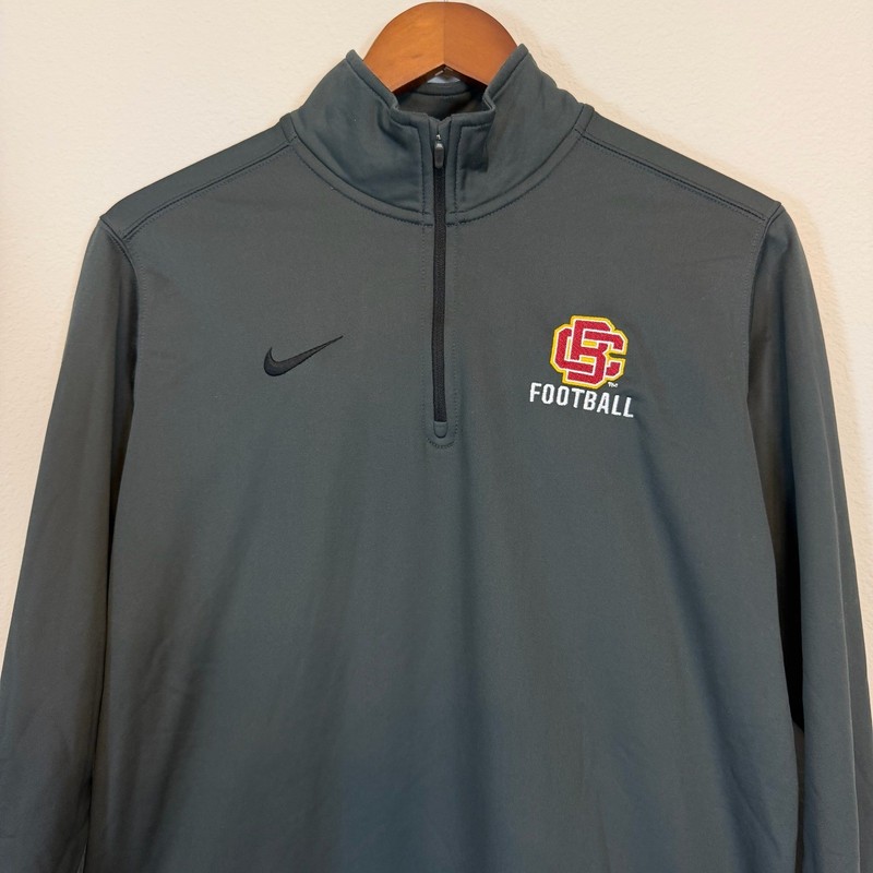 BCU Wildcats Bethune Cookman Sweatshirt Mens Large Gray 1/4 Zip Nike Dri-FIT gallery