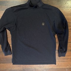 Merrill Lynch Bull Logo Footjoy Mock Mens M Black Performance Stretch Golf Shirt