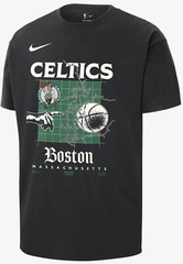 Nike Mens NBA Celtics Courtside Max 90 Shirt XL Black FQ6098-010