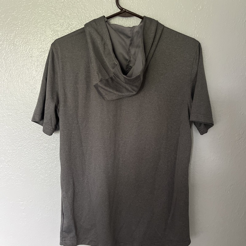 Russell Training Fit Dri Power 360 Shirt Mens Gray Hooded Pullover Zip Pocket S gallery