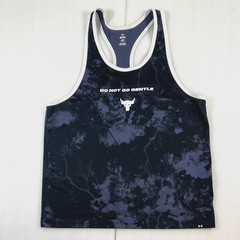 Under Armour Project Rock Mesh Tank Top Men’s Large “Do Not Go Gentle” BodyBuild