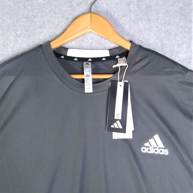 Adidas Mens D4M Training T-Shirt Short Sleeve XL Sports Slate Gray Aeroready NEW gallery