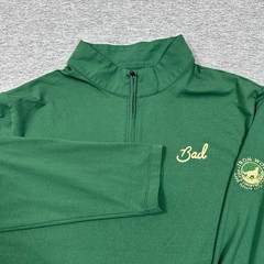 Bad Birdie Pullover Mens Large Green 1/4 Zip Performance Stretch Golf Outdoor
