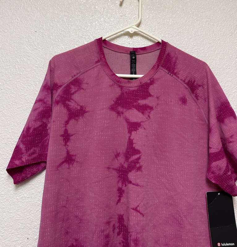 NWT Lululemon Men’s Metal Vent Tech T 2.0 Disconnect Marble Dye Pink Sz XL gallery