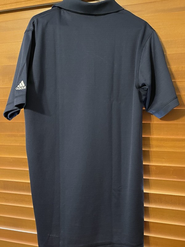ADIDAS CLIMALITE SOLID GOLF POLO SHIRT MEN SMALL NAVY BLUE POLYESTER ATHLETIC gallery