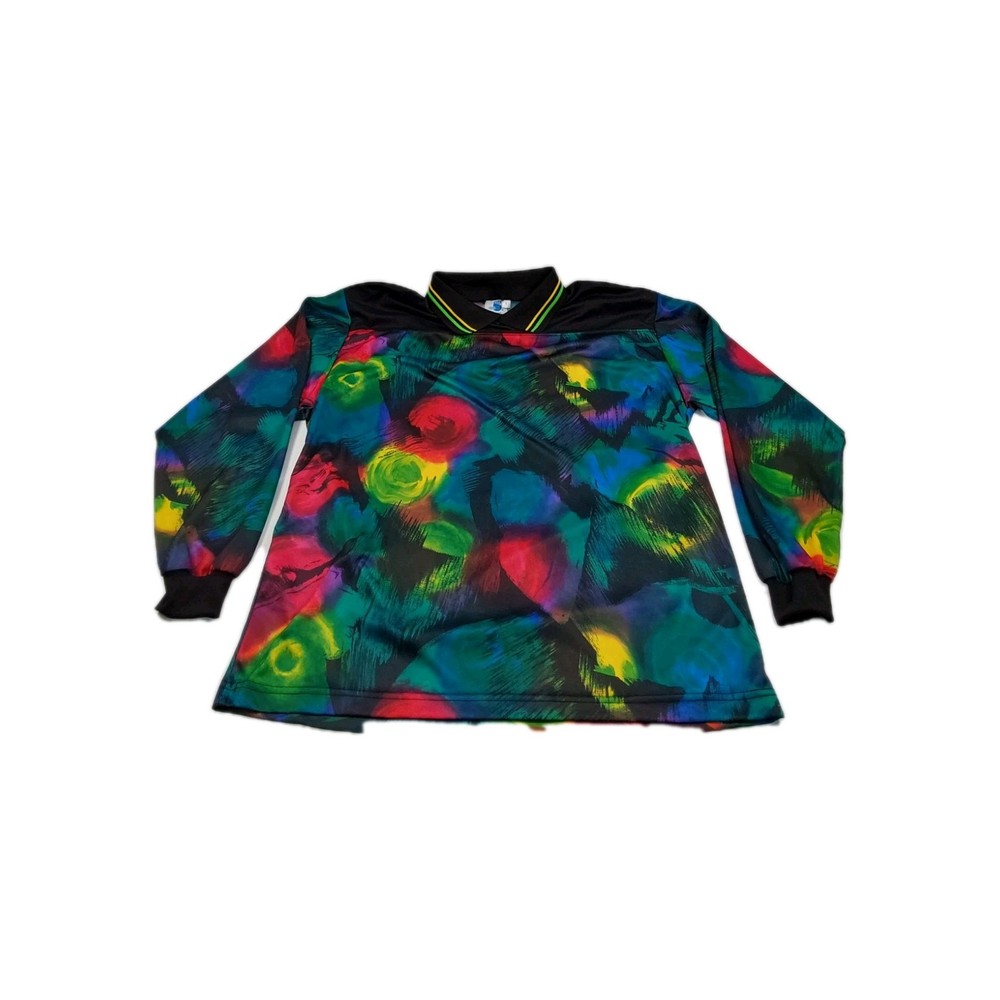 Vintage USA High 5 Sportswear Colorful Soccer Goalie Jersey Men's Size L