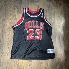 Vintage 90s Champion Michael Jordan Chicago Bulls Basketball Jersey Sz 48