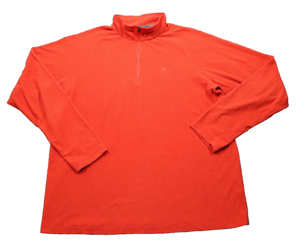 VTG Nike ACG Base Layer Orange Terrycloth Long-sleeve Thermal Shirt Men's Large