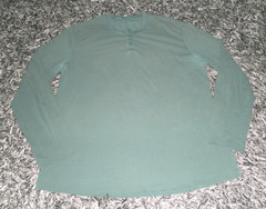 Lululemon Men’s XL 5 Year Basic Long Sleeve Henley Antigua Green Vitasea