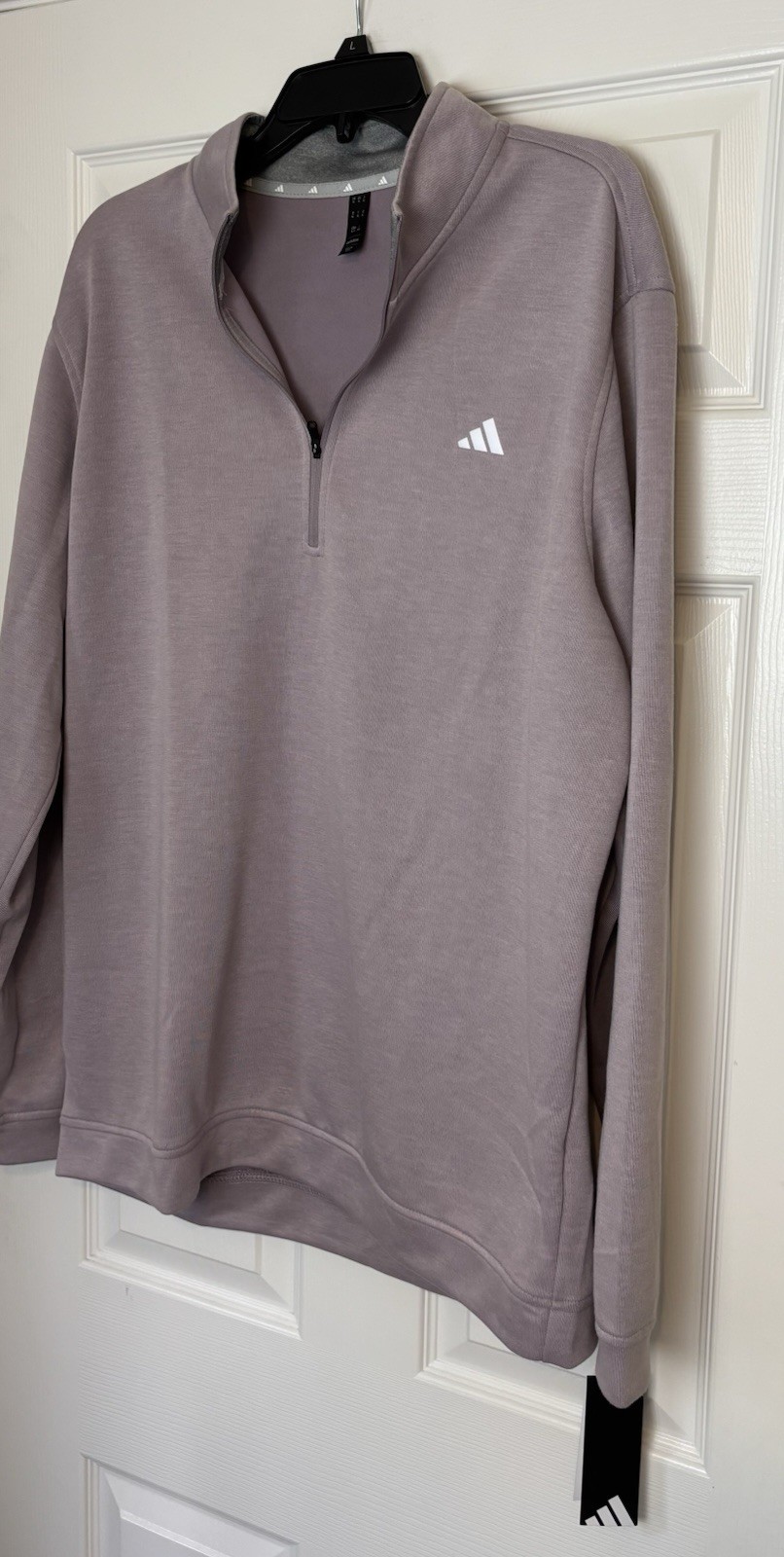 Adidas Elevated 1/4 Zip Golf Pullover Men's Sz XL Prelov Fig Purple ADVR0884 NWT gallery