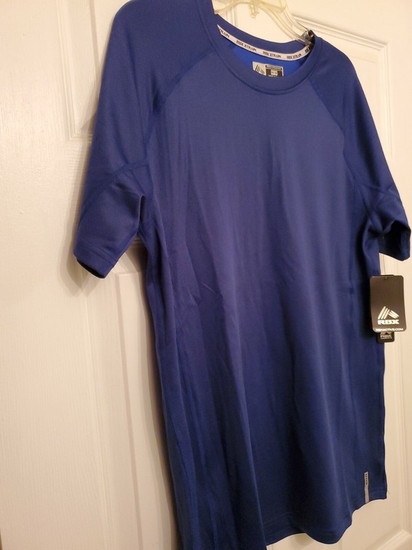 Reebok Active Cross Training Performance Tee (Blue) Size (Small) gallery