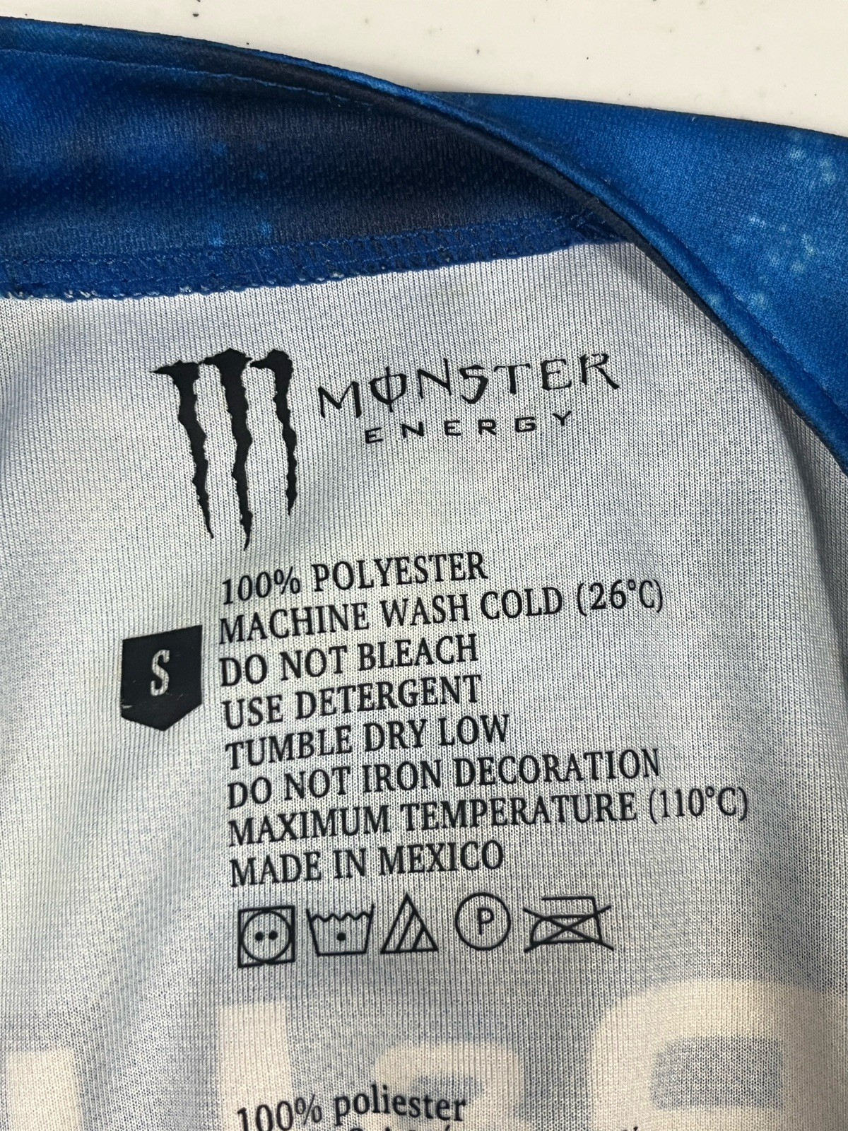 NWOT Monster Energy Drink Baseball #23 Jersey Mens Small MINT shirt gallery