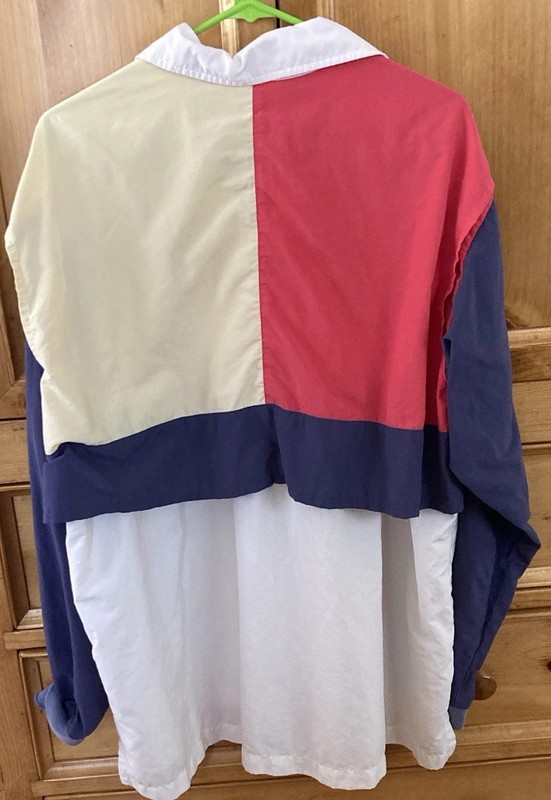 Solumbra Vintage Color-Block Men’s L Sun Shirt UPF Slight Wear See Photos gallery
