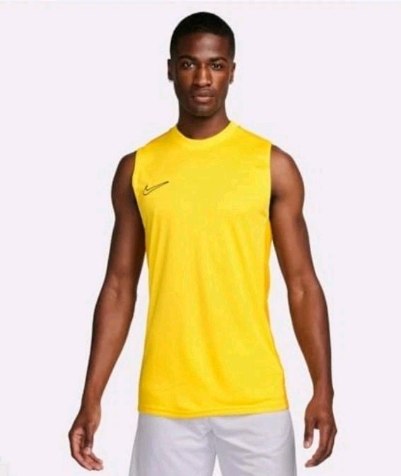 Nike Dri Fit Sleeveless Top Yellow Tower University Gold DIR1332-719 Size S gallery