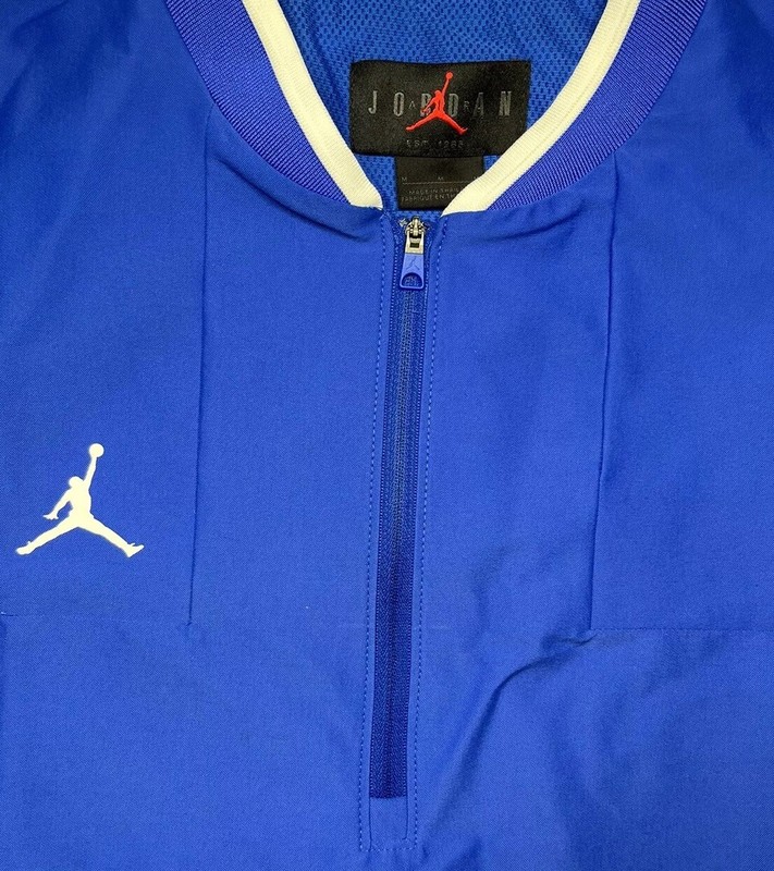 Mens Medium M Nike Jordan Team Lightweight Coaches Jacket Royal Blue CV5858-493 gallery